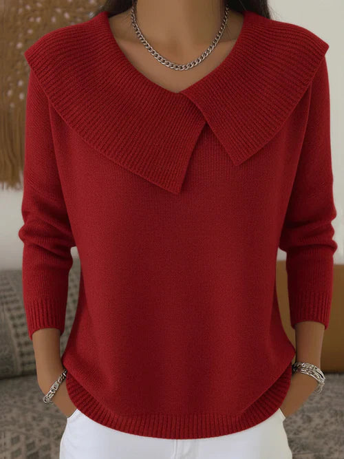 Lucy | Warmer Pullover with Soft Collar