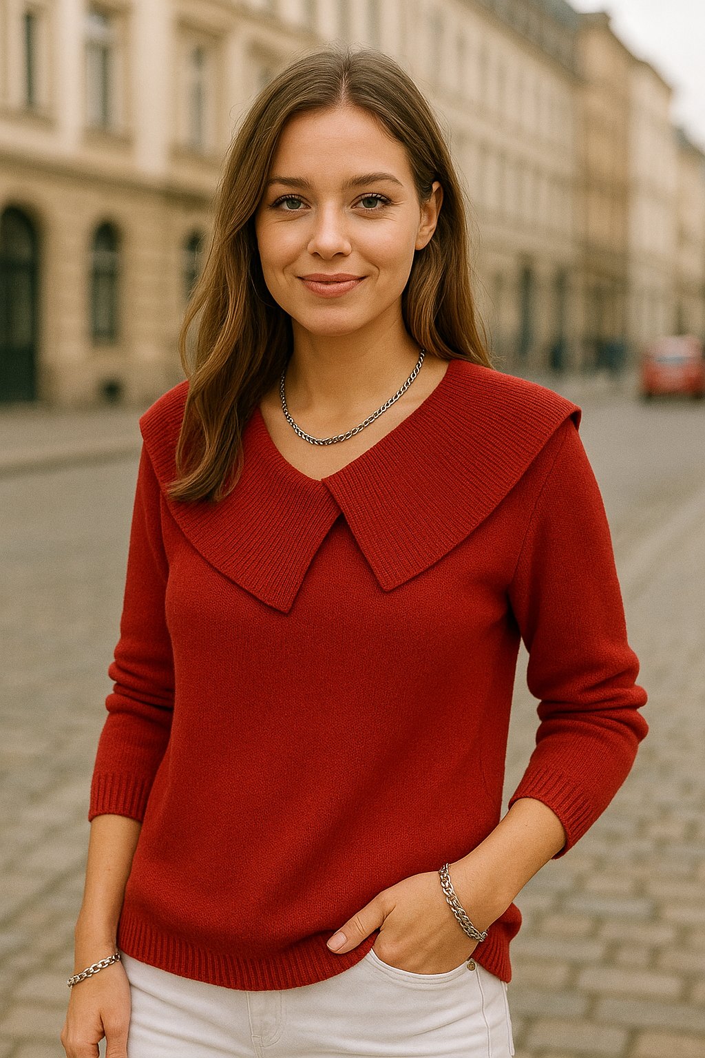 Lucy | Warmer Pullover with Soft Collar